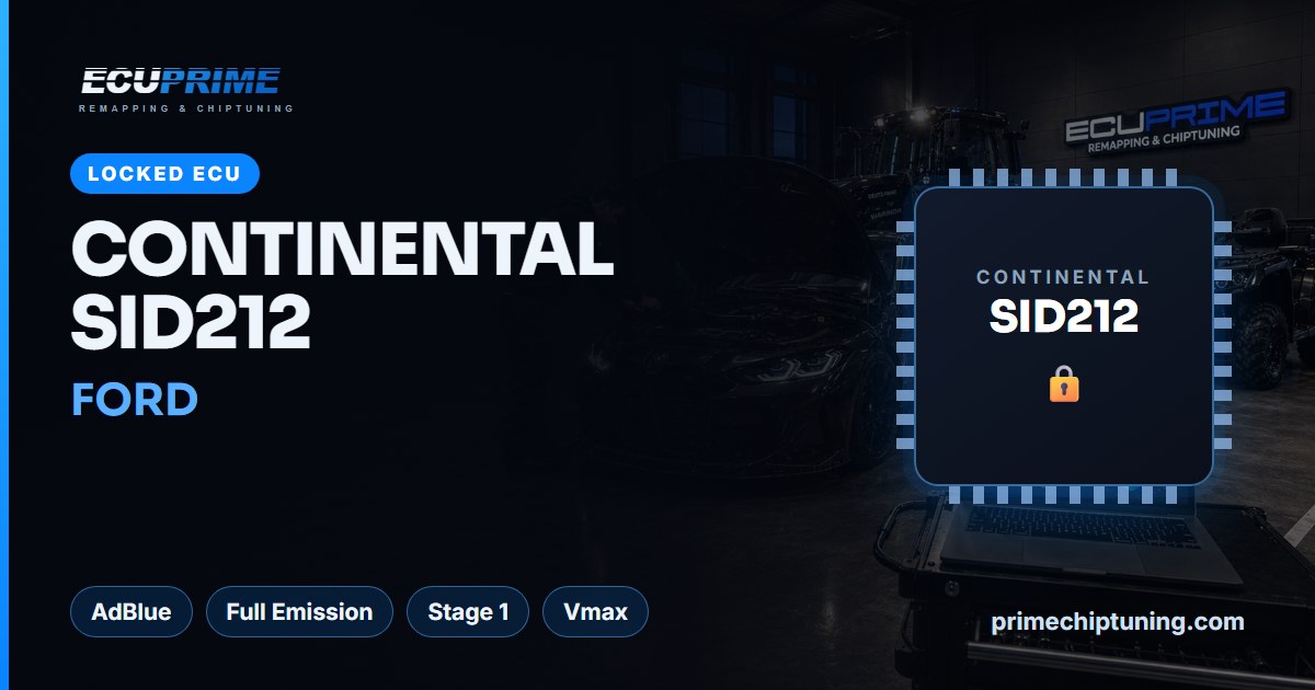 Kilitli Continental SID212 ECU'lar Açılıyor: Ford AdBlue, Emisyon ve Stage 1 Çözümleri Bizde